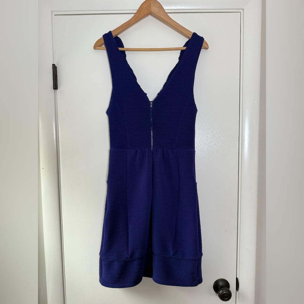 🆕 Maeve Anthropologie Ottoman Ribbed Ruffle Trim Sheath Dress Vintage Boho Chic - Picture 7 of 11
